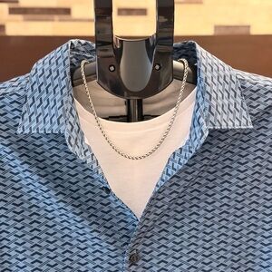 David Yurman 925 Sterling Silver 17” Wheat Chain with Lobster Clasp